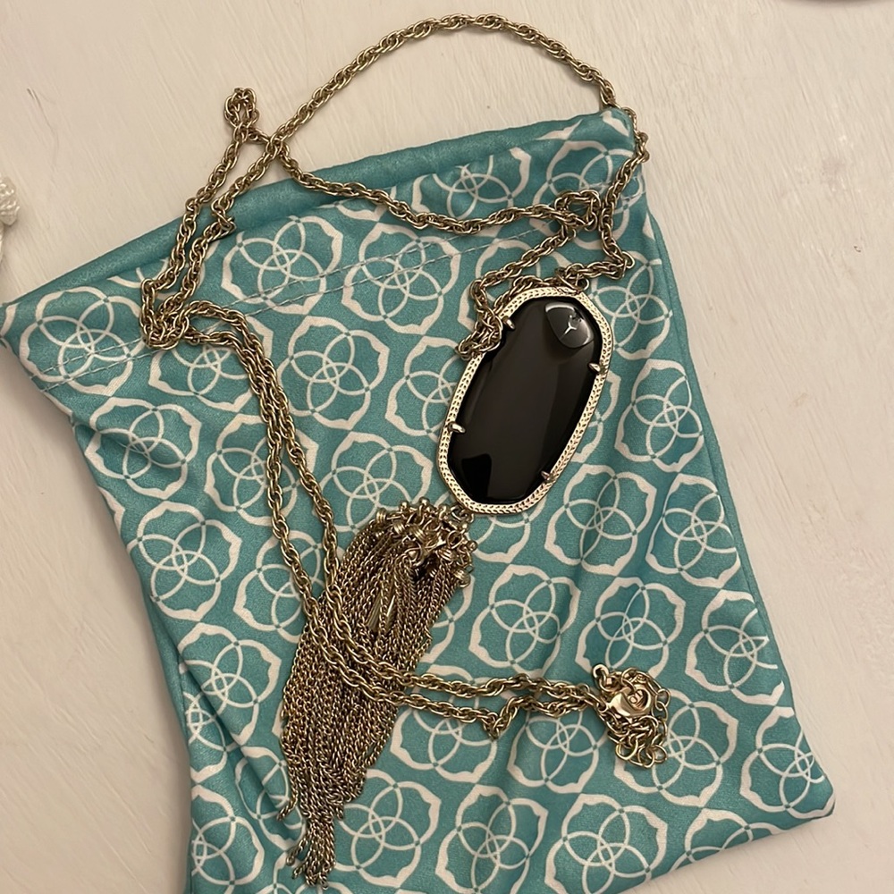Black vintage Kendra Scott necklace